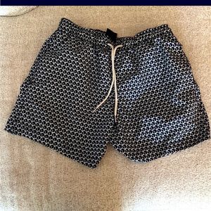 H&M geometric print swim trunks
